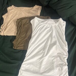 SHEIN Women's Tank Tops - White, Beige, Olive